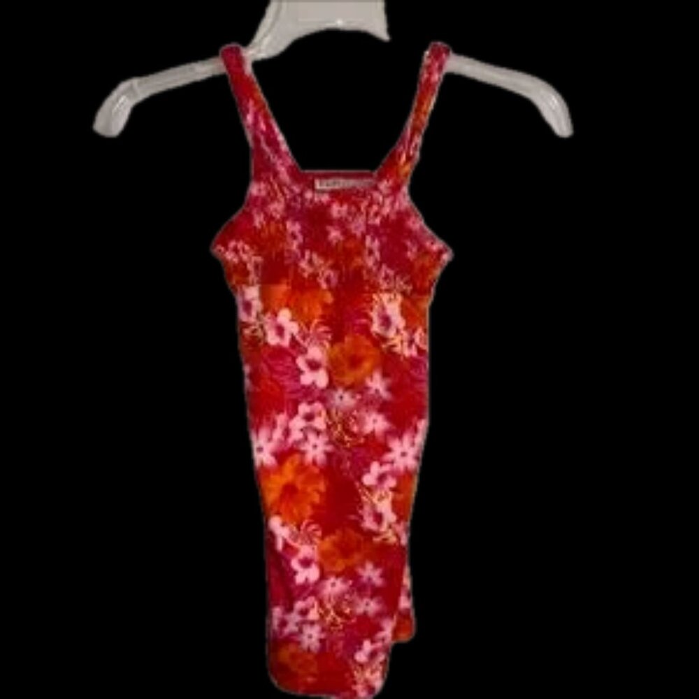 Gorgeous red dress with floral top half knee length 6y girls rare !! - Picture 11 of 11